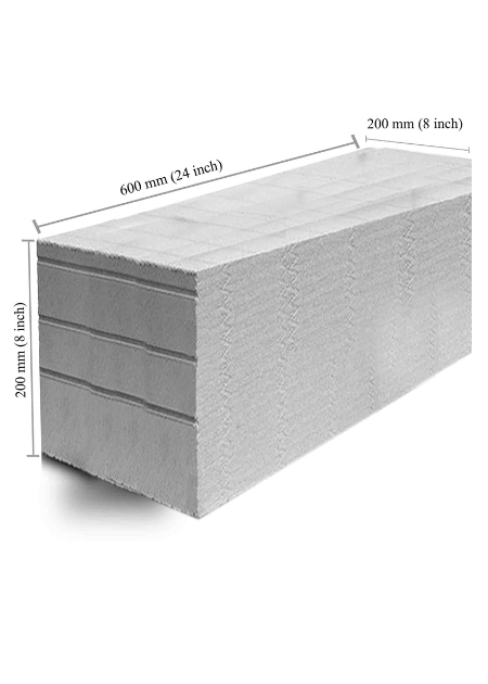 8 Inch AAC Block 